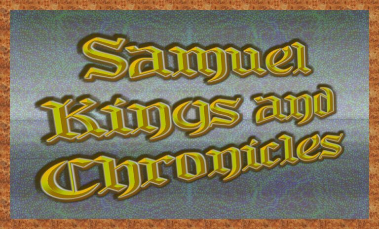 Samuel Kings Chronicls