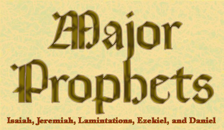 Major Prophets in the Old Testament