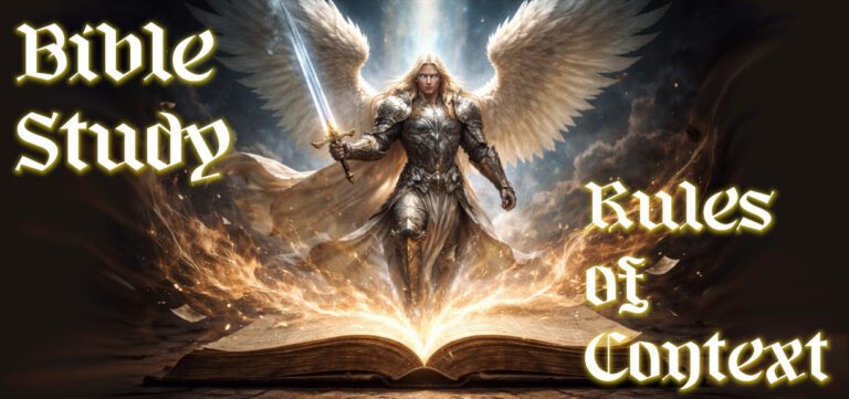 Bible Study Rules of Context Angel