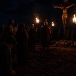 John Kneeling Cross Dark