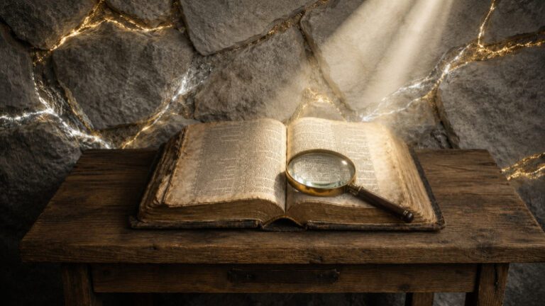 Bible Magnifying Glass Wall