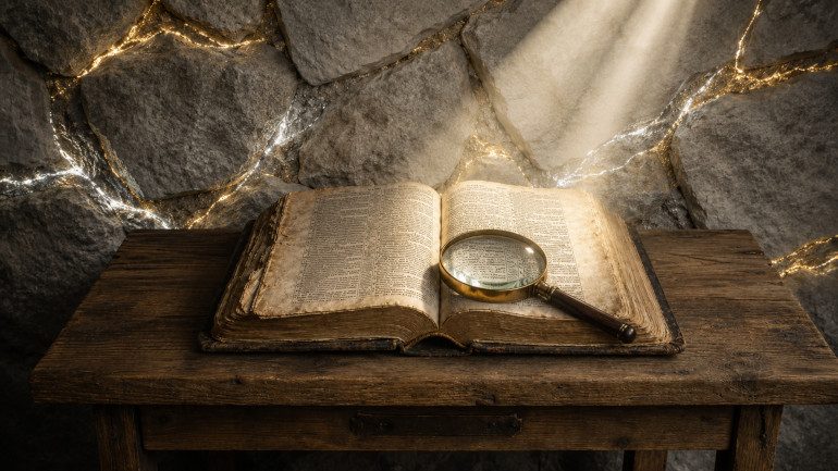 Bible Magnifying Glass Wall