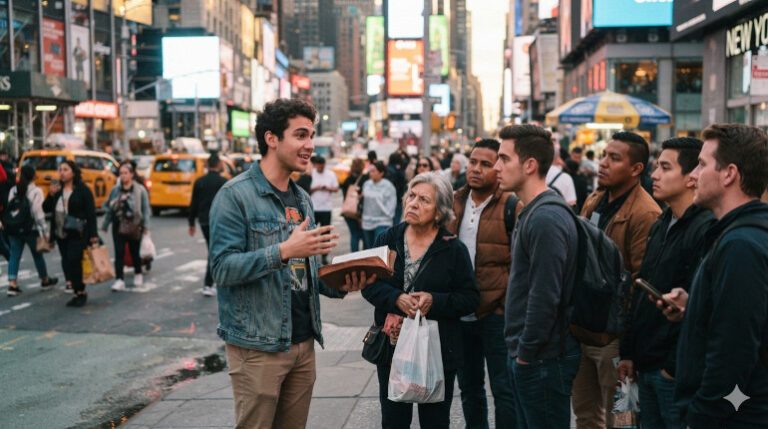 Man Preaching NY